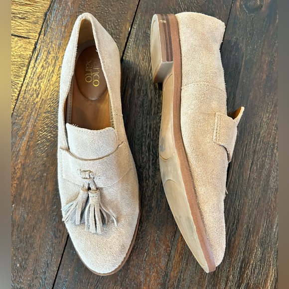 Franco Sarto Suede Tassel Loafers - Picture 2 of 5